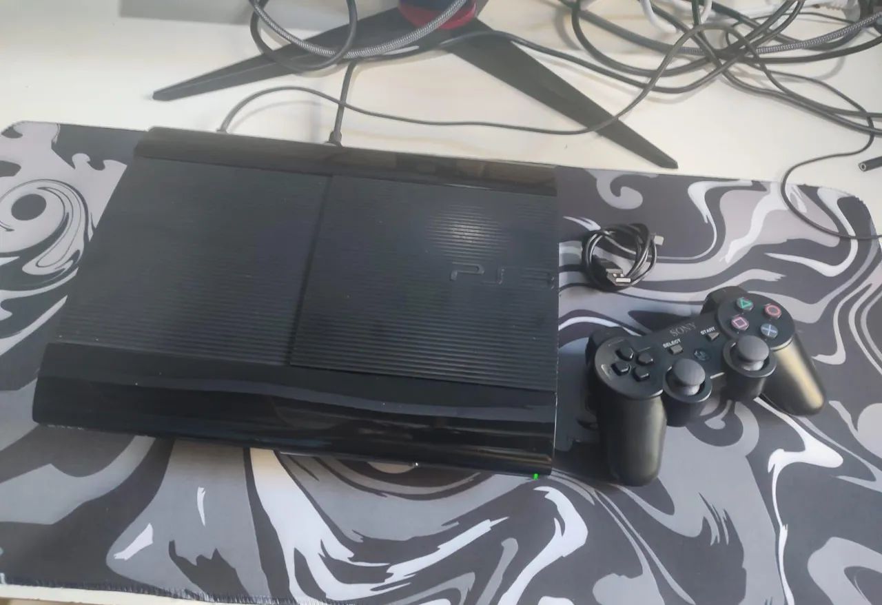 Ps3 super slim desbloqueado, jogos e loja. - Foto 3