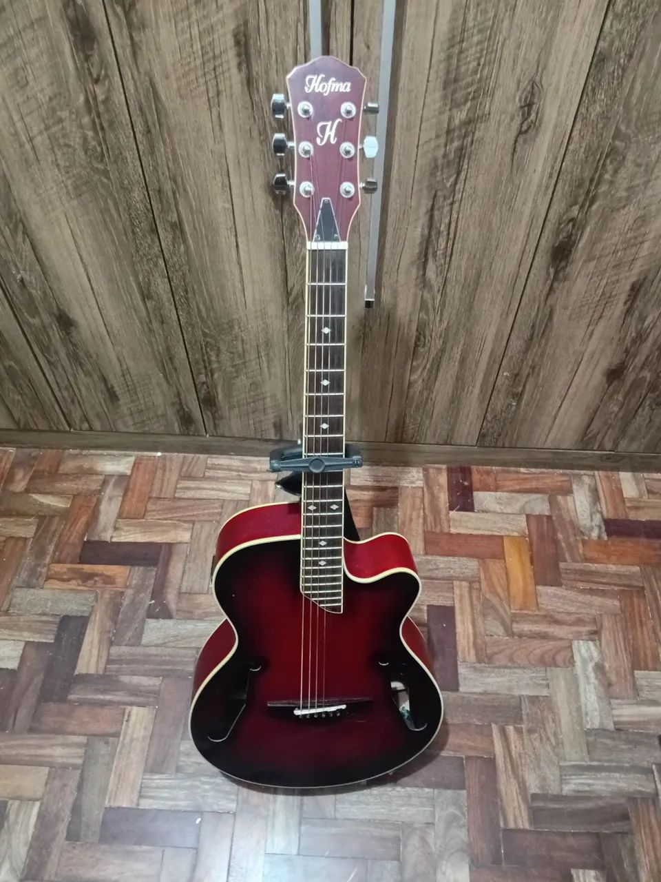 Violão Hofma Hmf 240 Red Satin