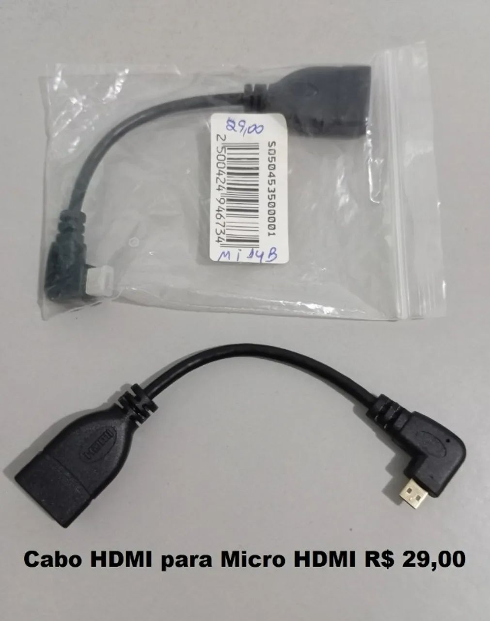 Cabo HDMI para Micro HDMI 
