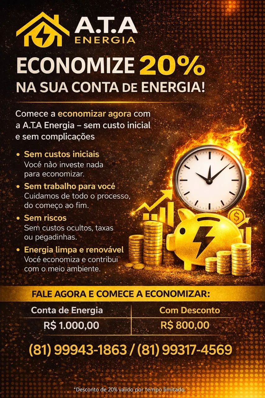Ganhe 20% de desconto na sua conta de energia! - Foto 2