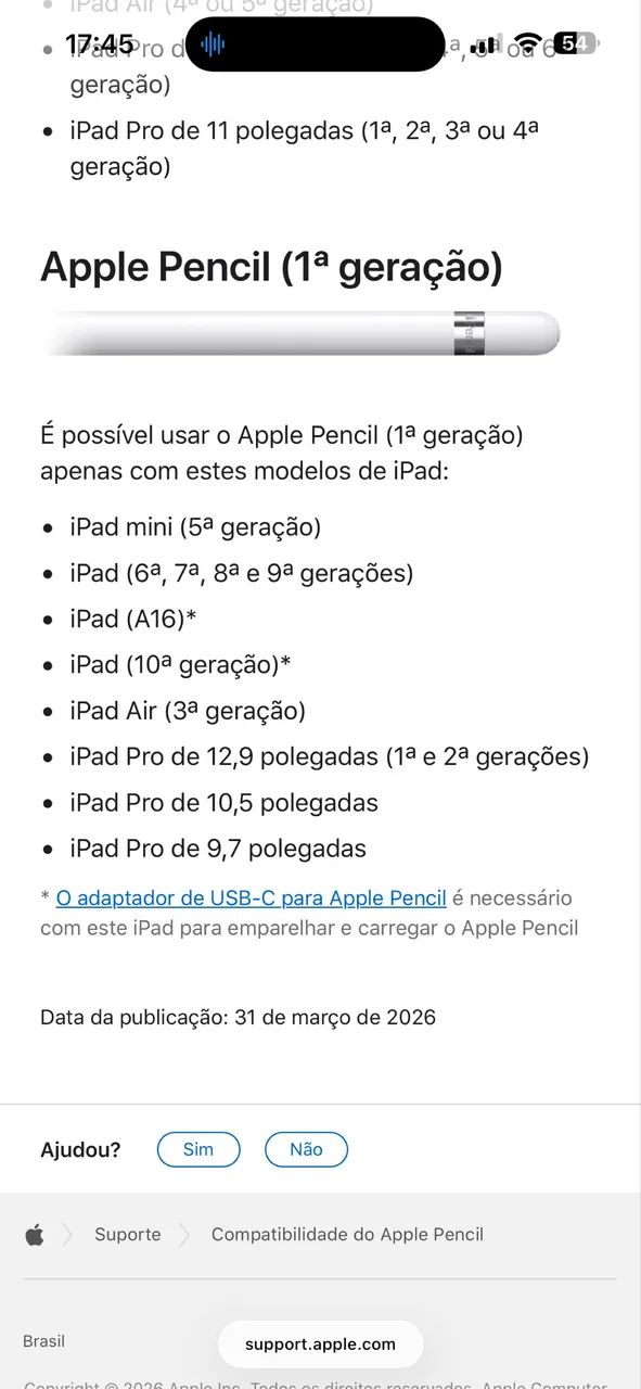 Apple pencil 1ª geração  - Foto 5