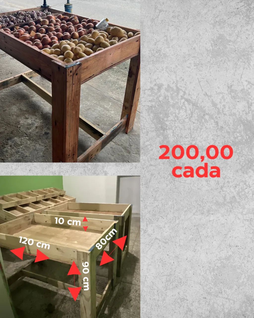 Bancadas e expositor para hortifruti  - Foto 3