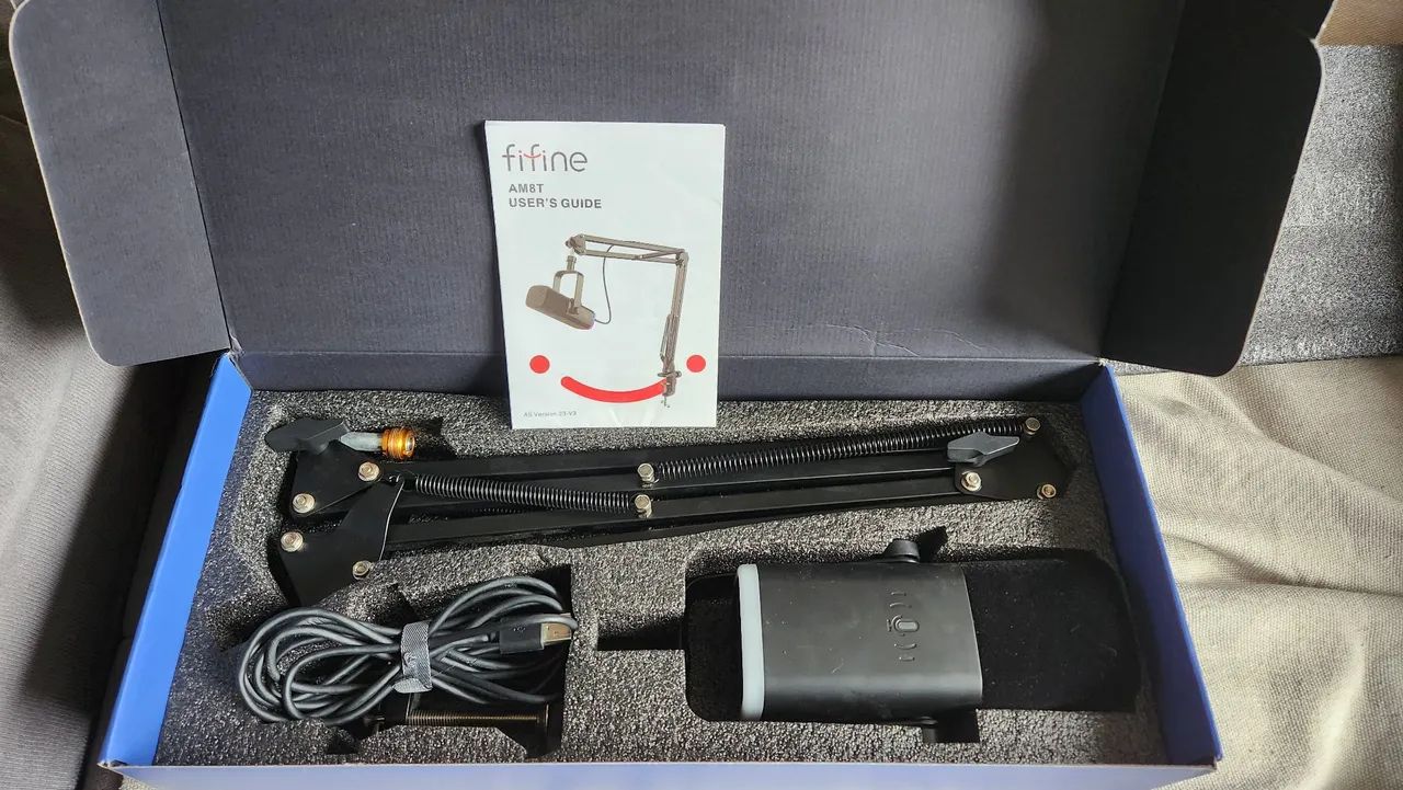 Microfone Profissional Fifine com Suporte Articulado - Foto 2