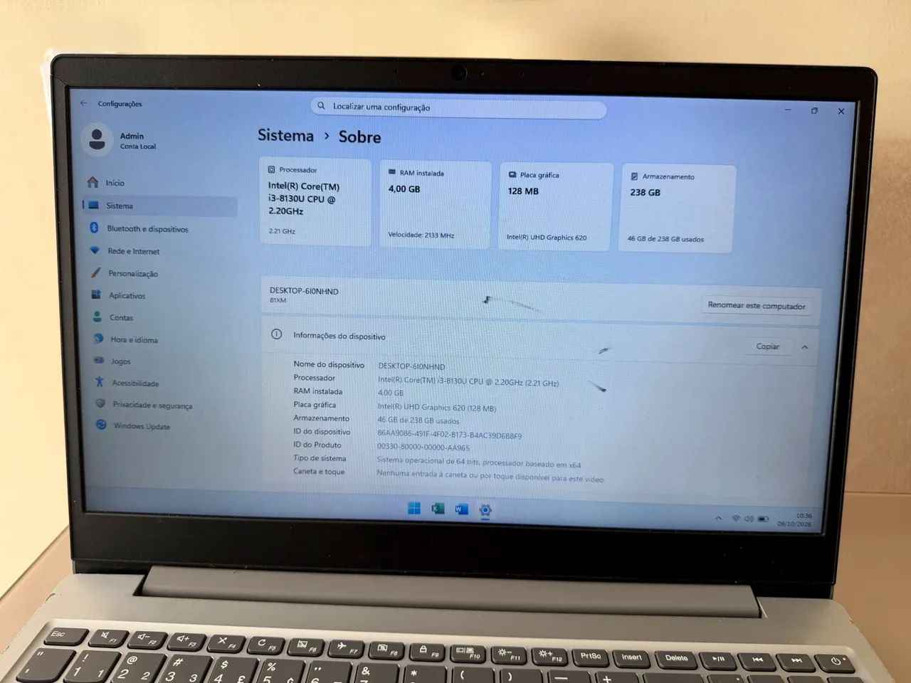Notebook Lenovo i3 8?GE - Foto 5