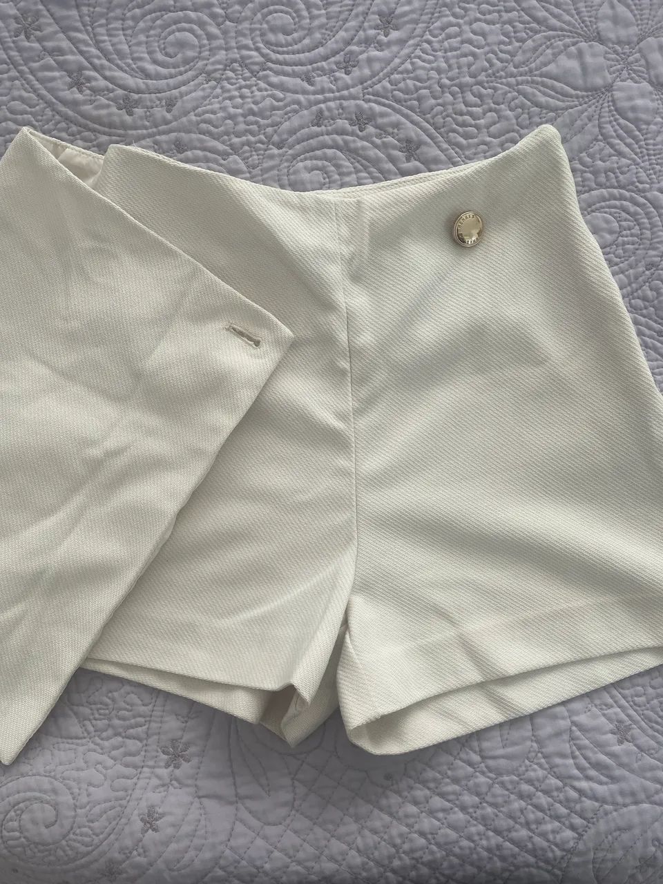 Short Saia Branco H&M Tam 34 - Foto 3