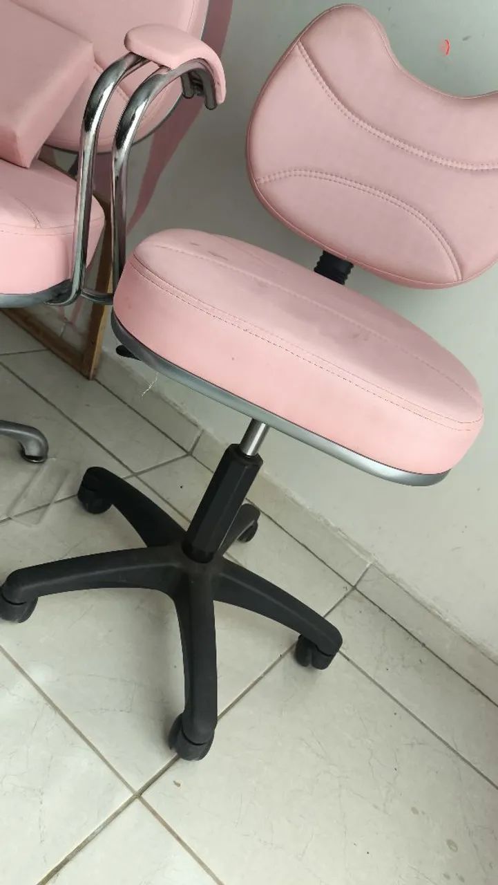 Maca reclinável/poltrona para esteticista e mocho  - Foto 4