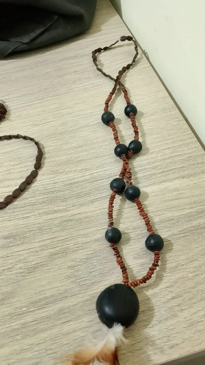  Colares Indiginas Trabalhado com sementes CURANDEIRA  - Foto 2