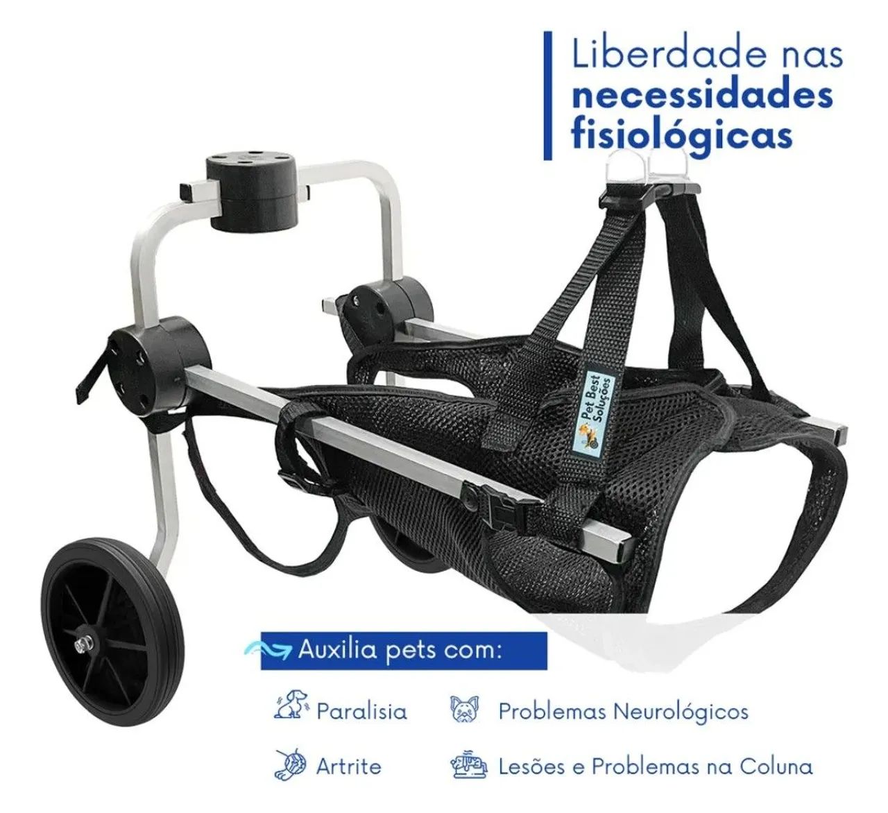 Cadeirinha de rodas para cachorro - Foto 5