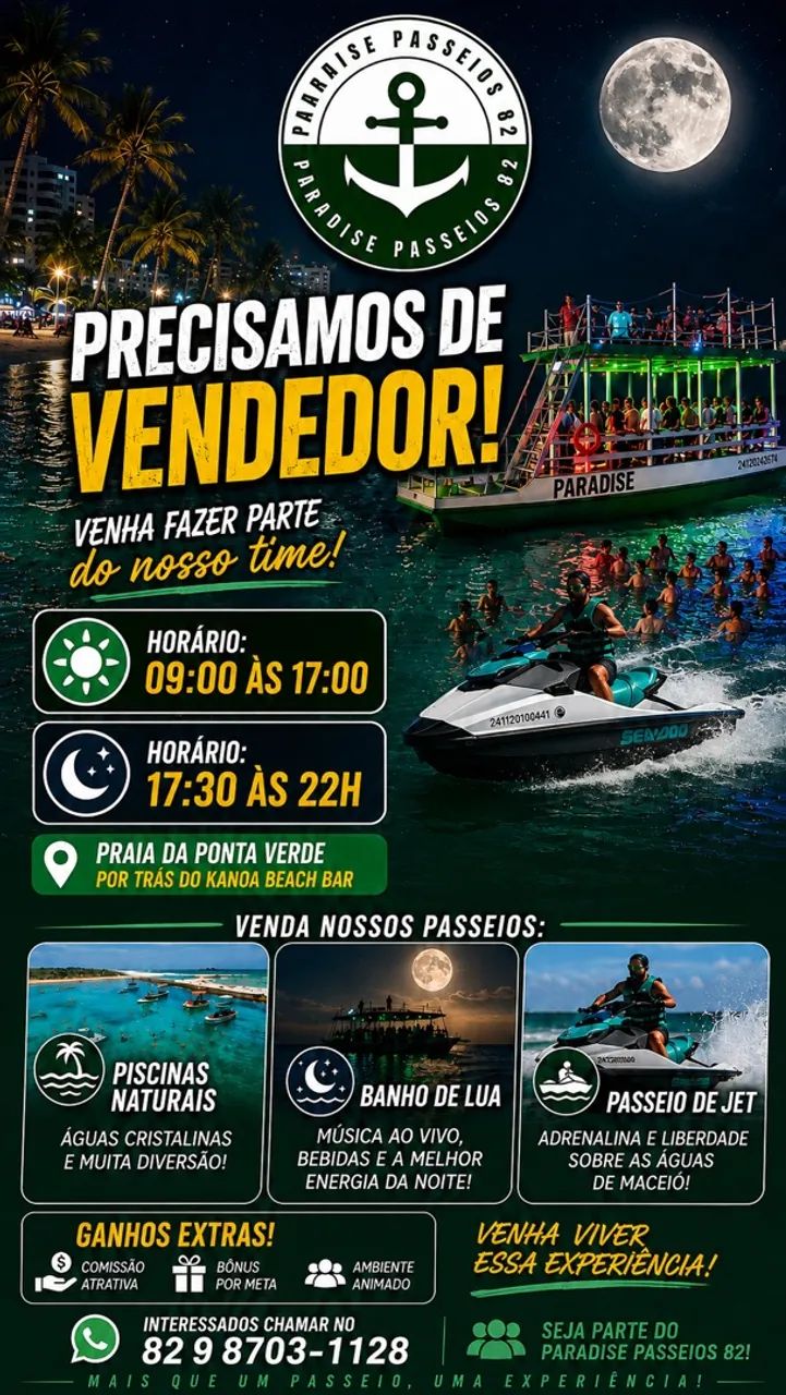 Vagas para vendedor 