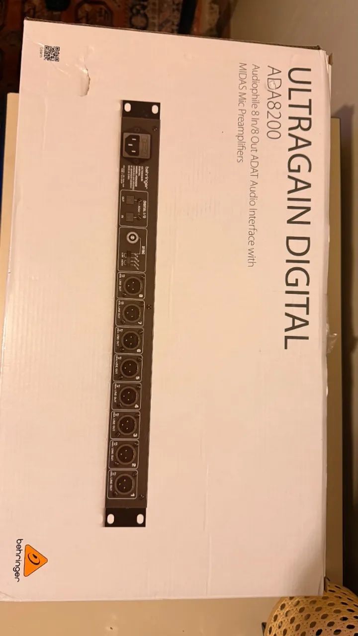 Conversor e Expansor ADAT Behringer Ultragain ADA8200 Com Preamp Midas - Foto 3