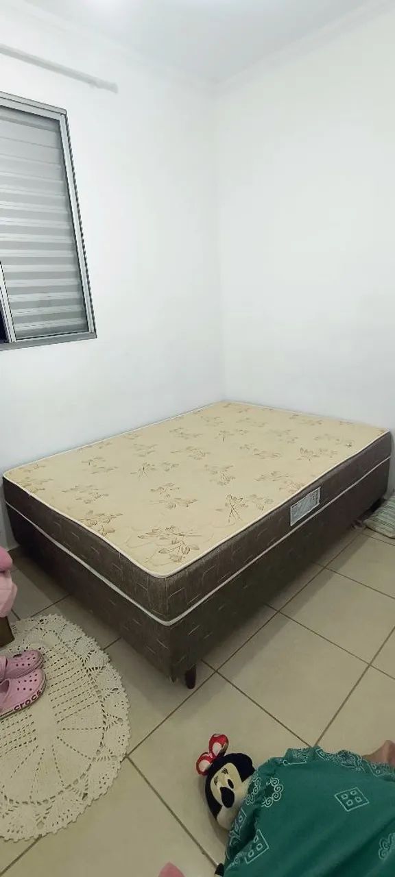 Cama box colchão acoplado