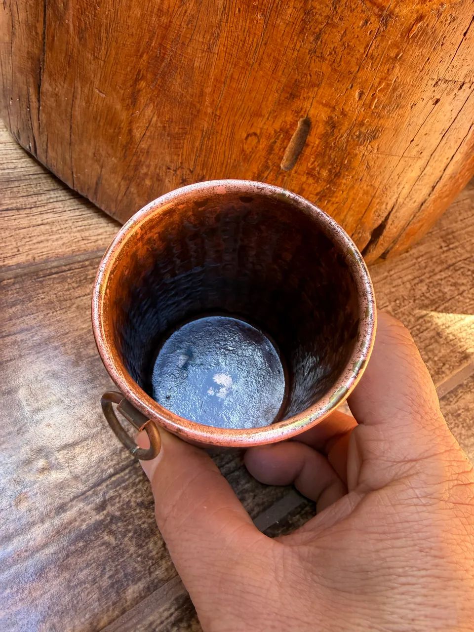 Copo de cobre antigo  - Foto 5