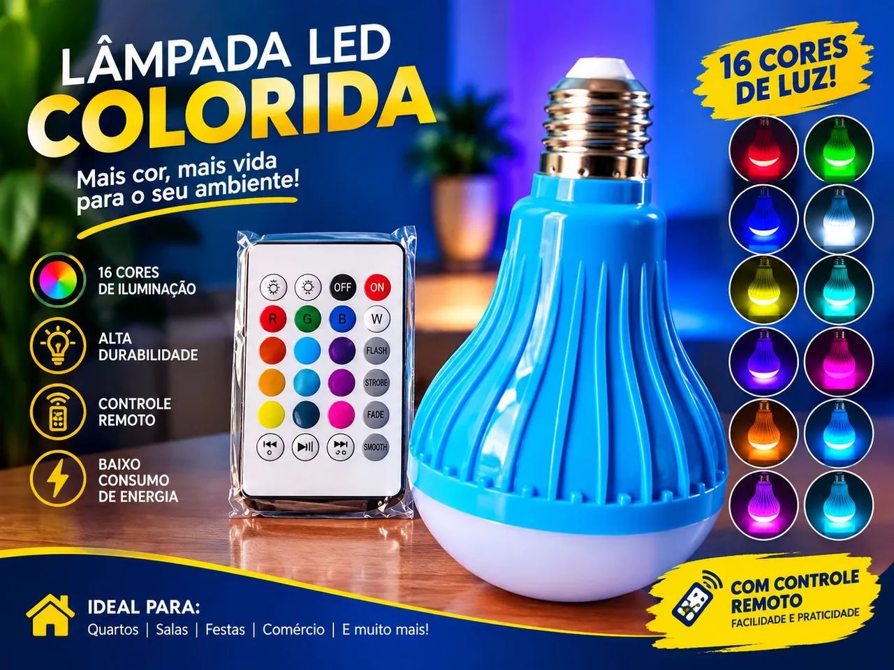 Lâmpada Musical Bluetooth 