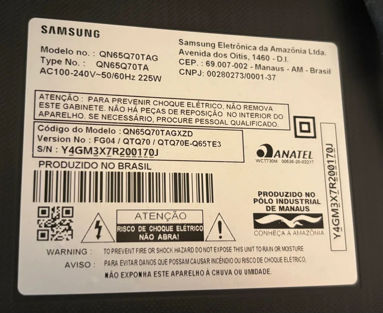 TV Smart Samsung QLED 65?