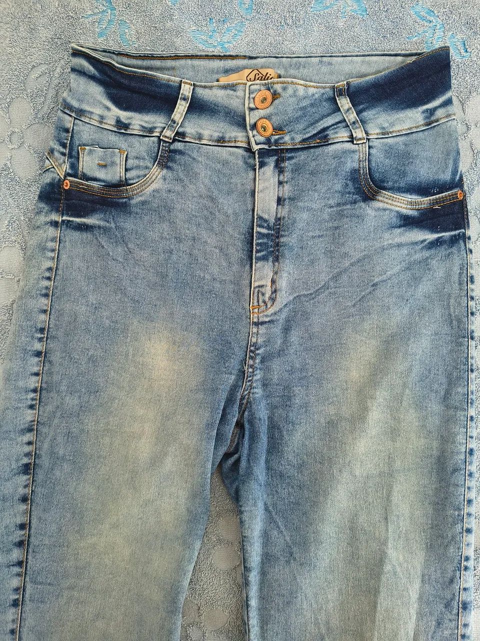 Calça Jeans com Lycra Lavagem Azul Claro - Foto 2