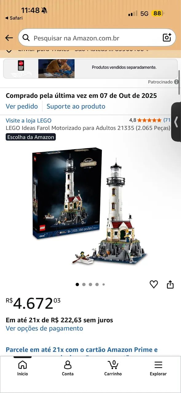 Lego Set 21335 Farol Motorizado com caixa e manuais completo original  - Foto 5