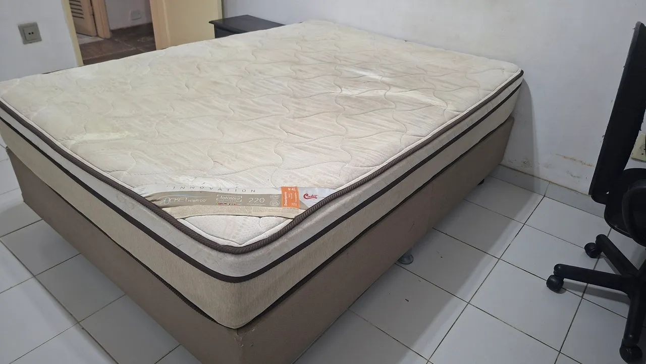 Cama Box Casal com Colchão Castor - Foto 2