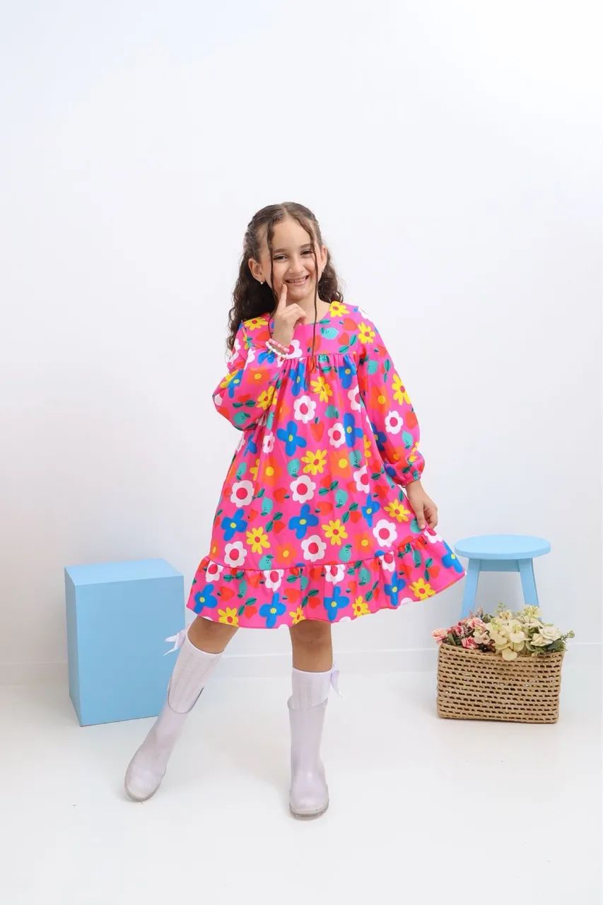 Vestido infantil manga longa  - Foto 4