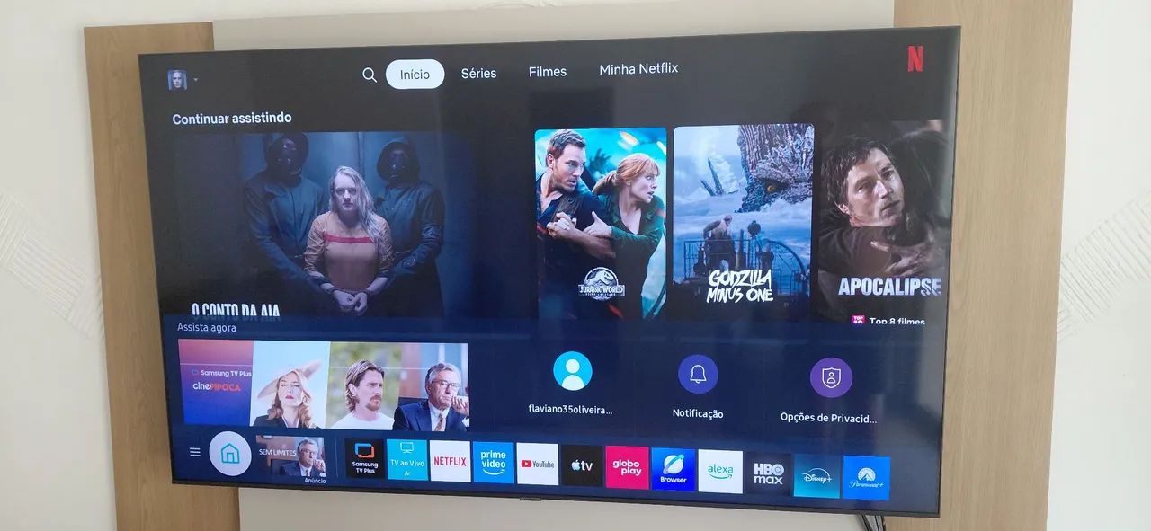 Smart tv 4k Samsung modelo au 7700 70" - Foto 2