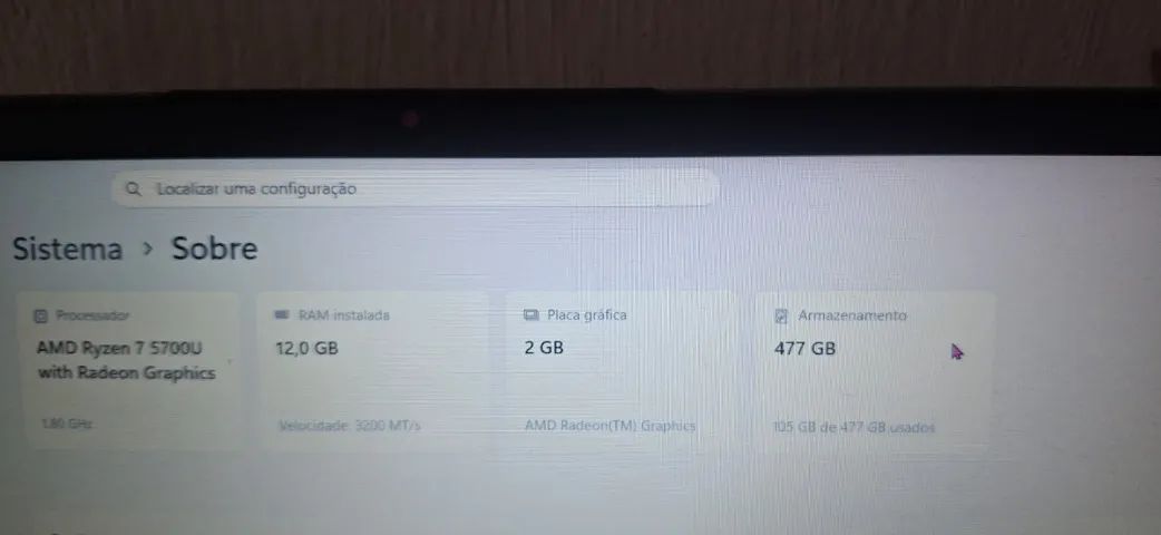 Notebook Lenovo Ryzen 5 5700u - Foto 2