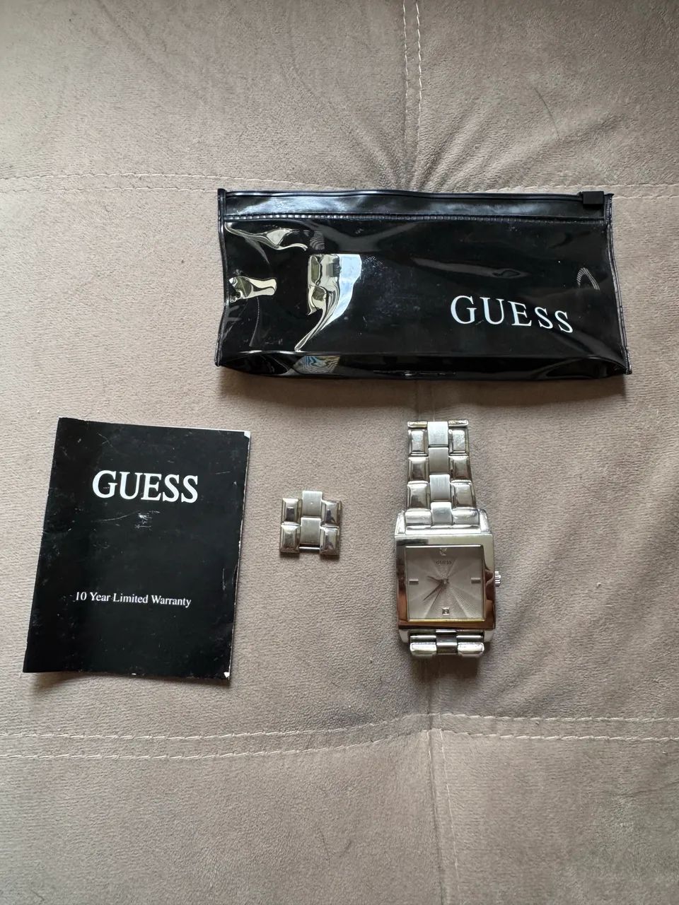 Relógio Guess prateado masculino! Bonito demais! - Foto 3
