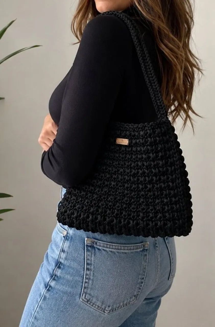 Bolsa de crochê  - Foto 4