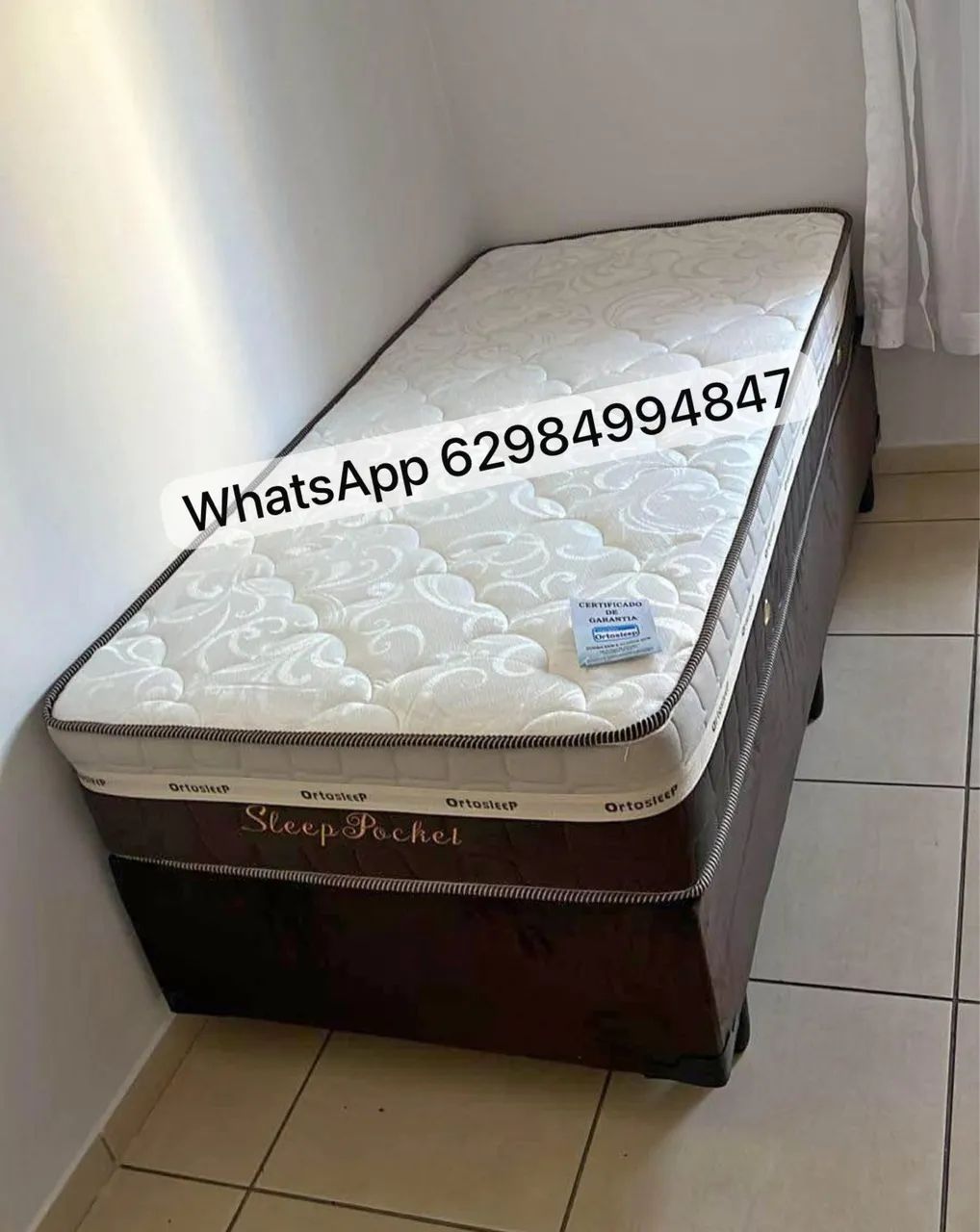 Cama box molas ensacadas solteiro pronto entrega 