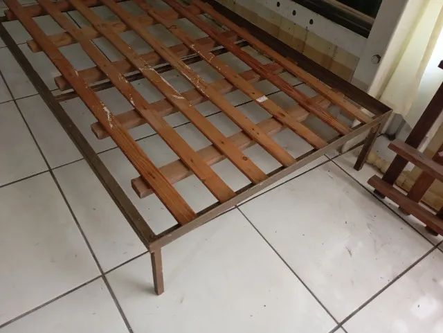 cama solteiro antiga de metal - Foto 5