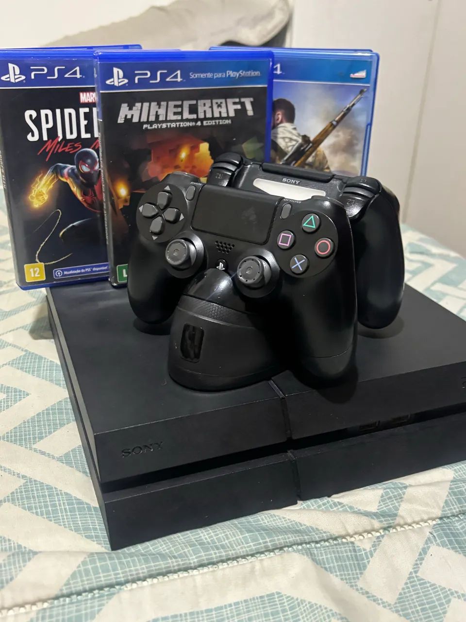 Nintendo Switch PlayStation 4 500GB Ps4 500GB 3 jogos base de carregamento - Jogos de Vídeo Game