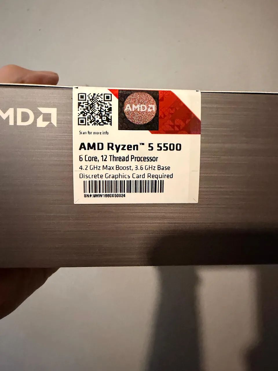 PROCESSADOR RYZEN 5 5500 LACRADO  - Foto 3