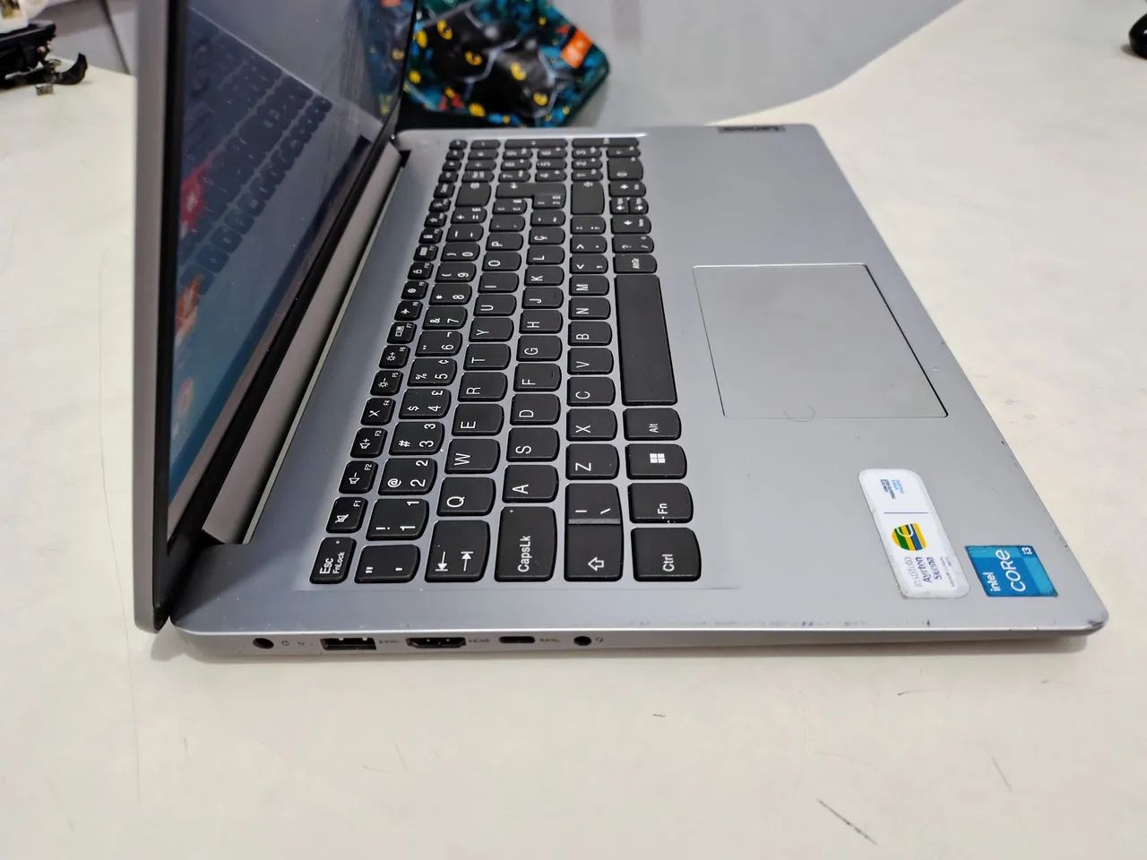 Notebook Lenovo Core i3 12th, 8 RAM DDR4, 256 GB Nvme, tela 15.6 polegadas  - Foto 4