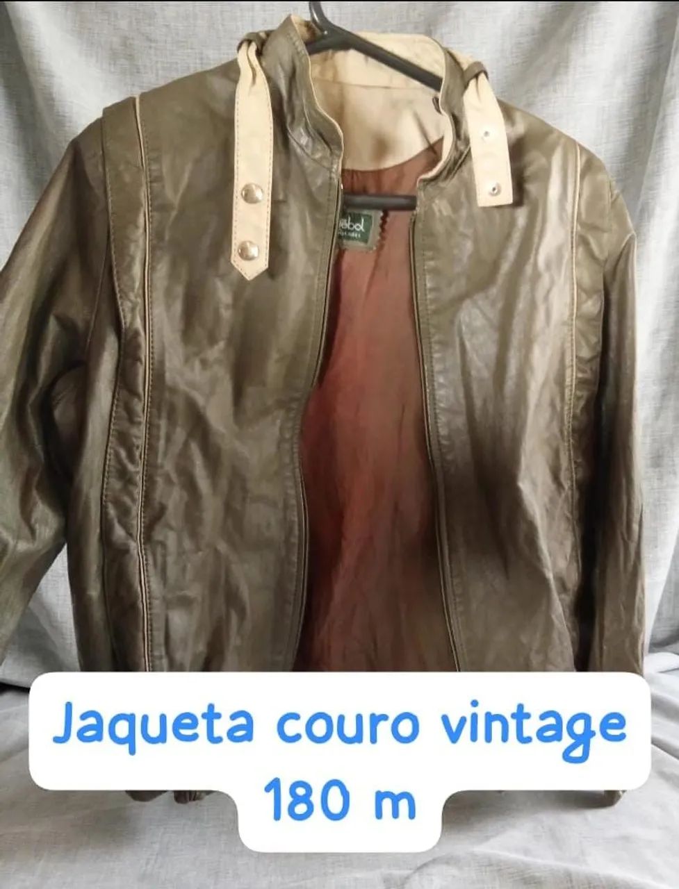 Jaqueta de couro vintage
