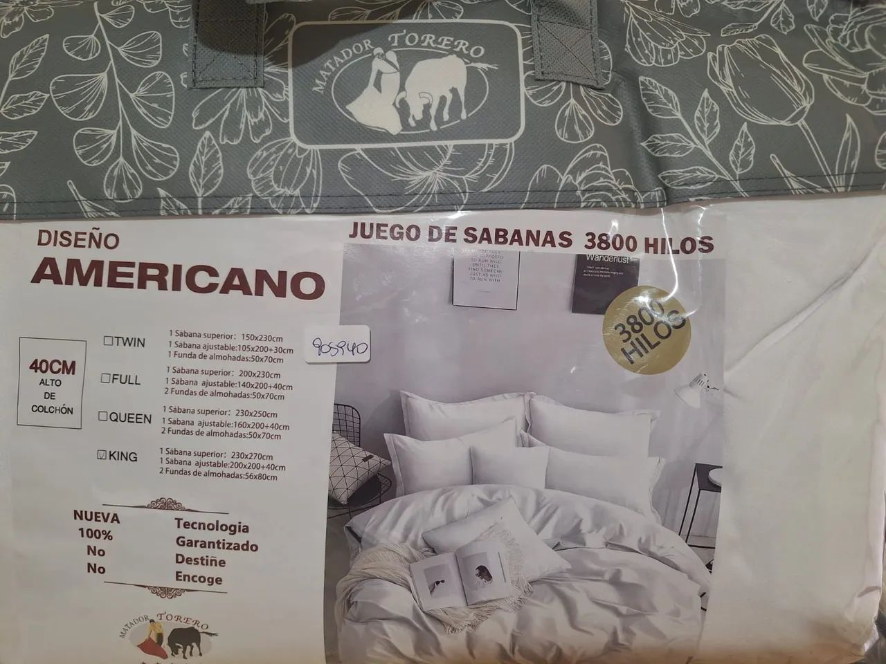 Jogo de Lençóis King - Algodão 4 peças branco  - Foto 2