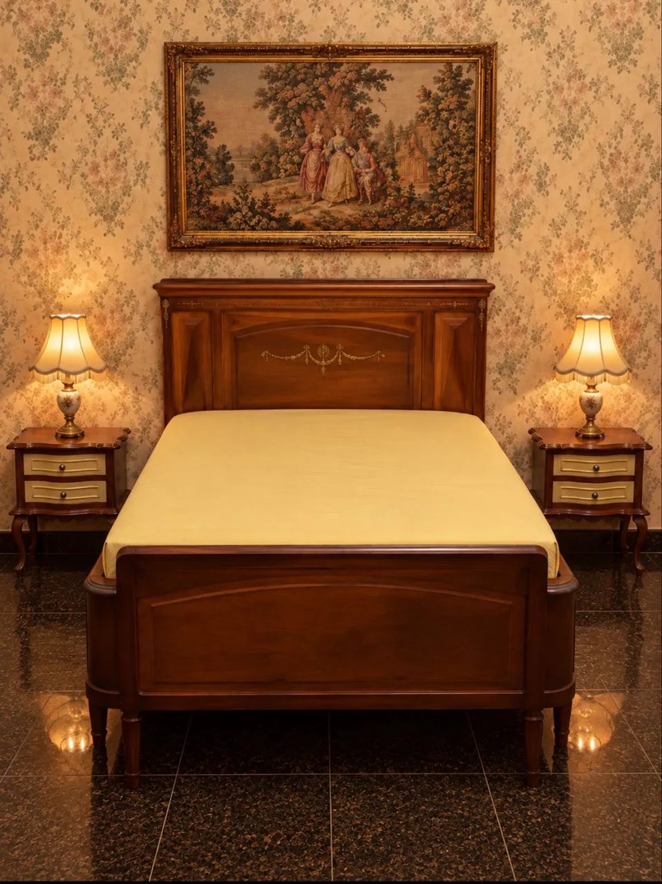 Cama antiga de madeira nobre  - Foto 5