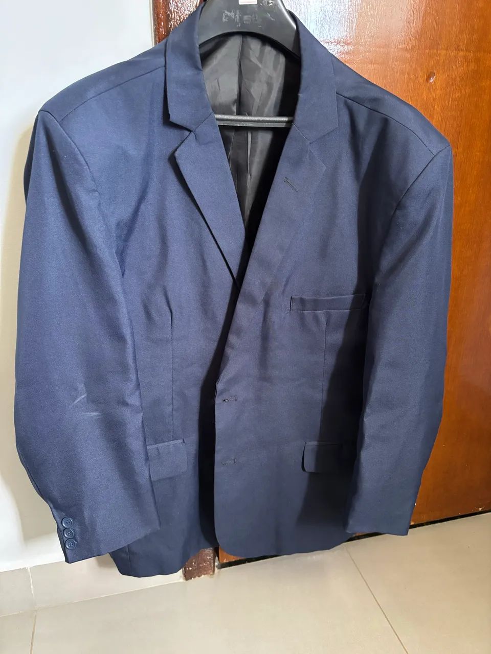 Terno Azul Via do Terno 64 / Calça nova 56