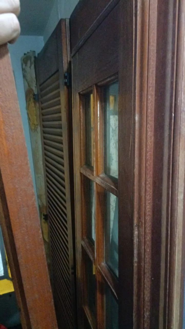 Portas balcão ipê 4 folhas 140 cm de largura e 210 de altura. - Foto 3