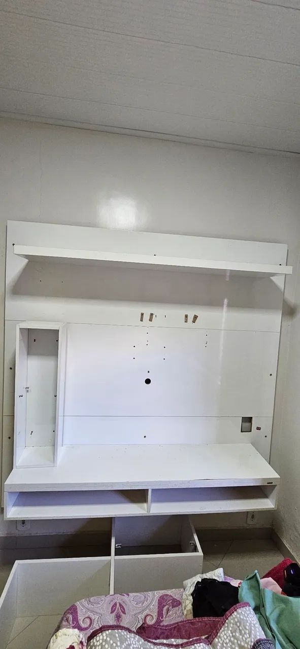 Rack de MDF branco - Foto 2