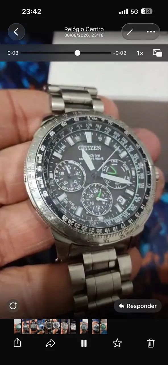 Relógio citizen eco-drive satellite wave promaster navihawk - Foto 4