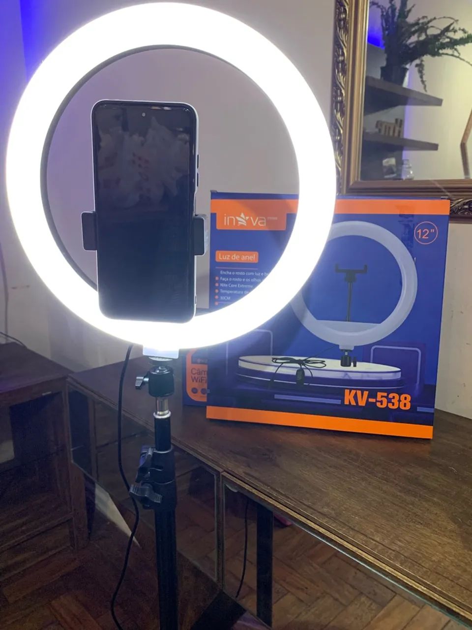 Ring light NOVOS com tripé 10/14/18 polegadas  - Foto 2