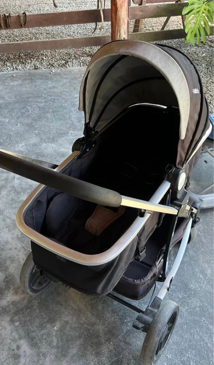 Carrinho de bebê Moisés + bebê conforto Kiddo - Foto 5