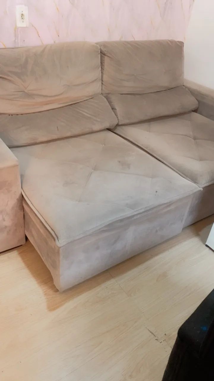 Vendo sofar cama cinza  - Foto 3