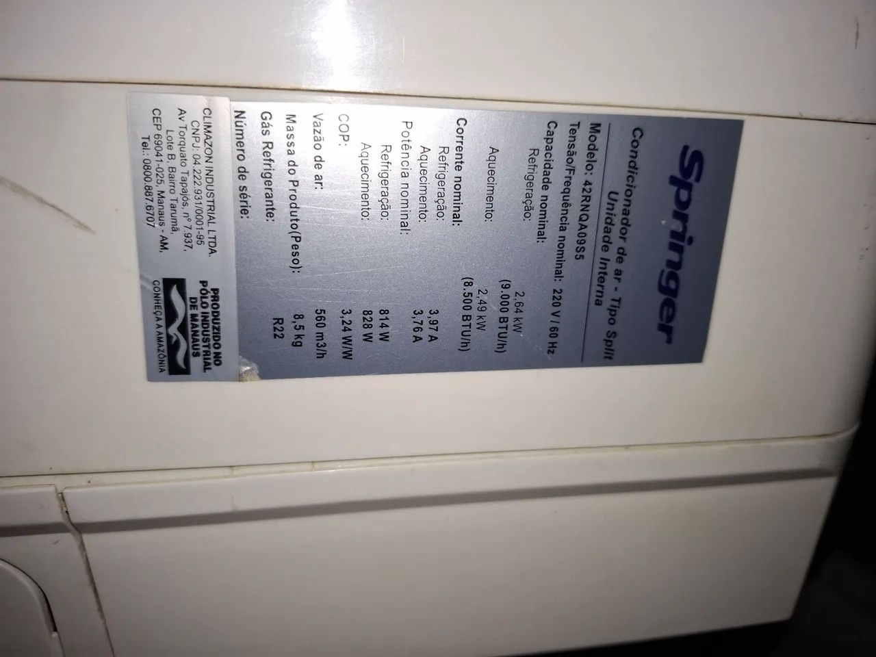 Ar Condicionado 9.000 btus - Foto 3