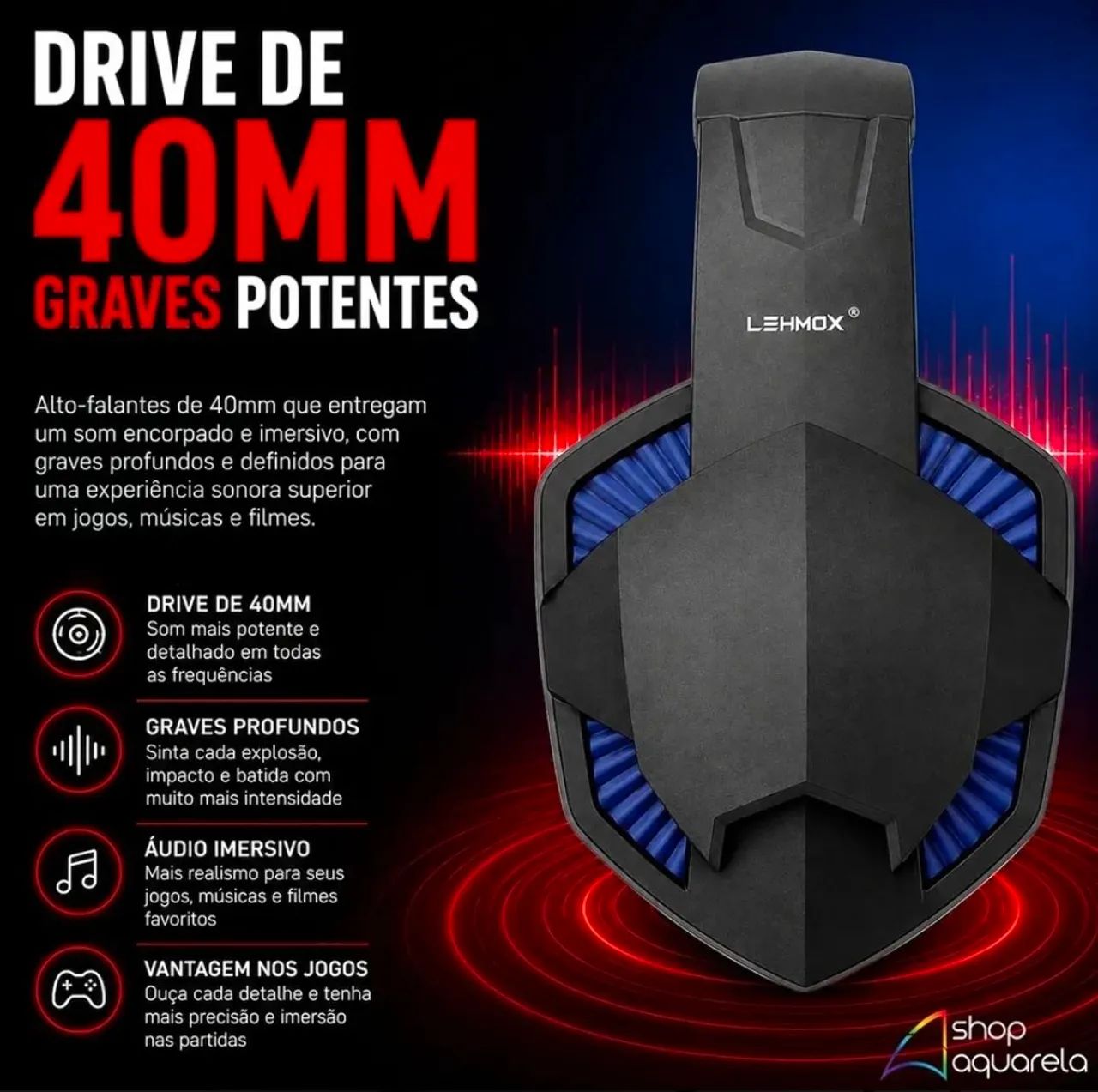 Fone headset gamer  - Foto 3