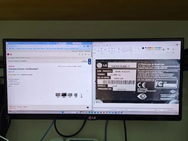 Monitor LG UltraWide 25" IPS (25UM65) - Funcionando Perfeitamente - Foto 2