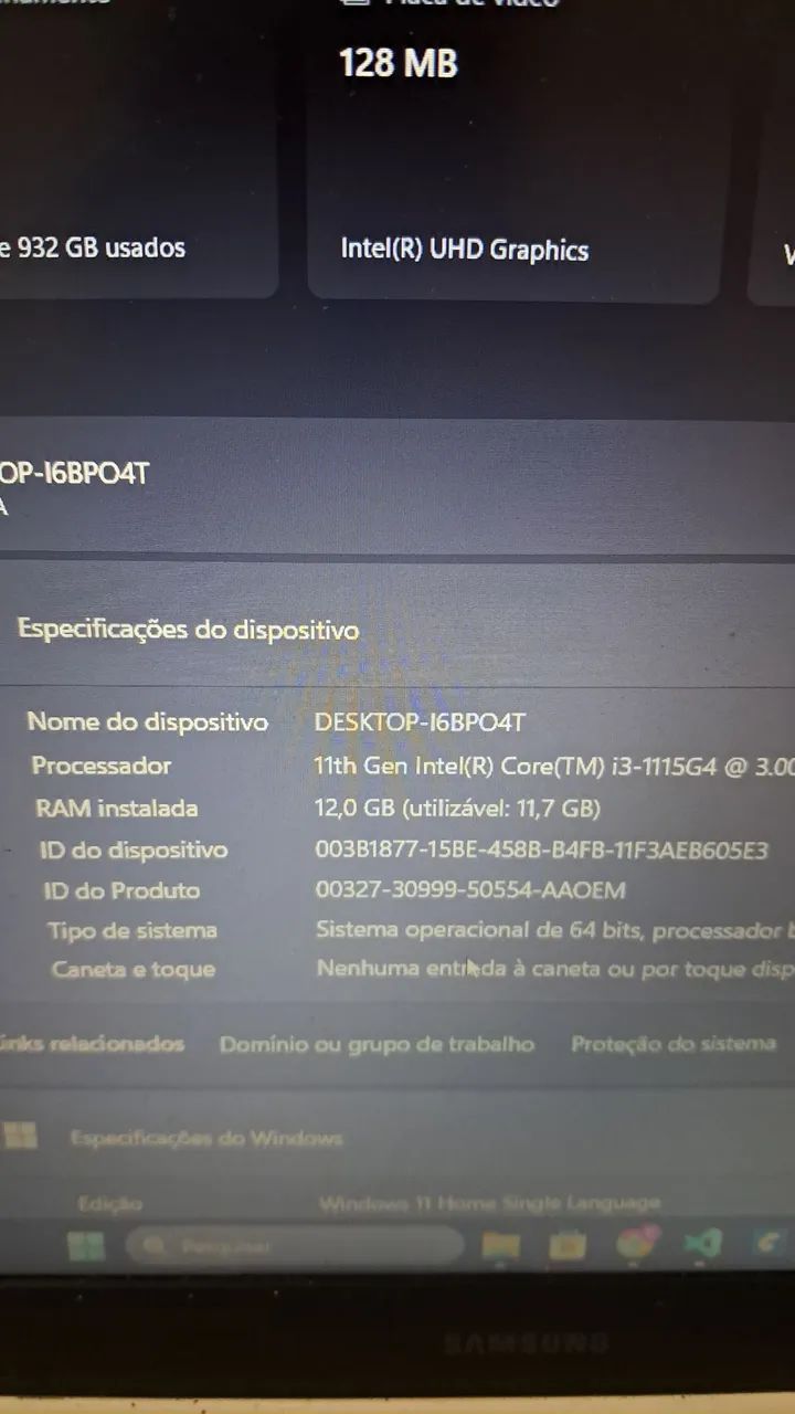 Notebook SAMSUNG 12RAM, 1 Tera - Foto 2