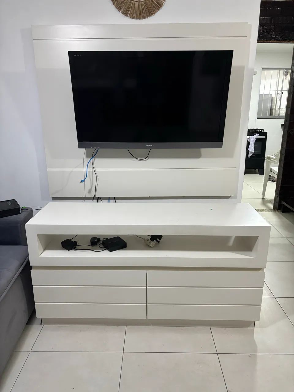 Rack e painel branco - Foto 2