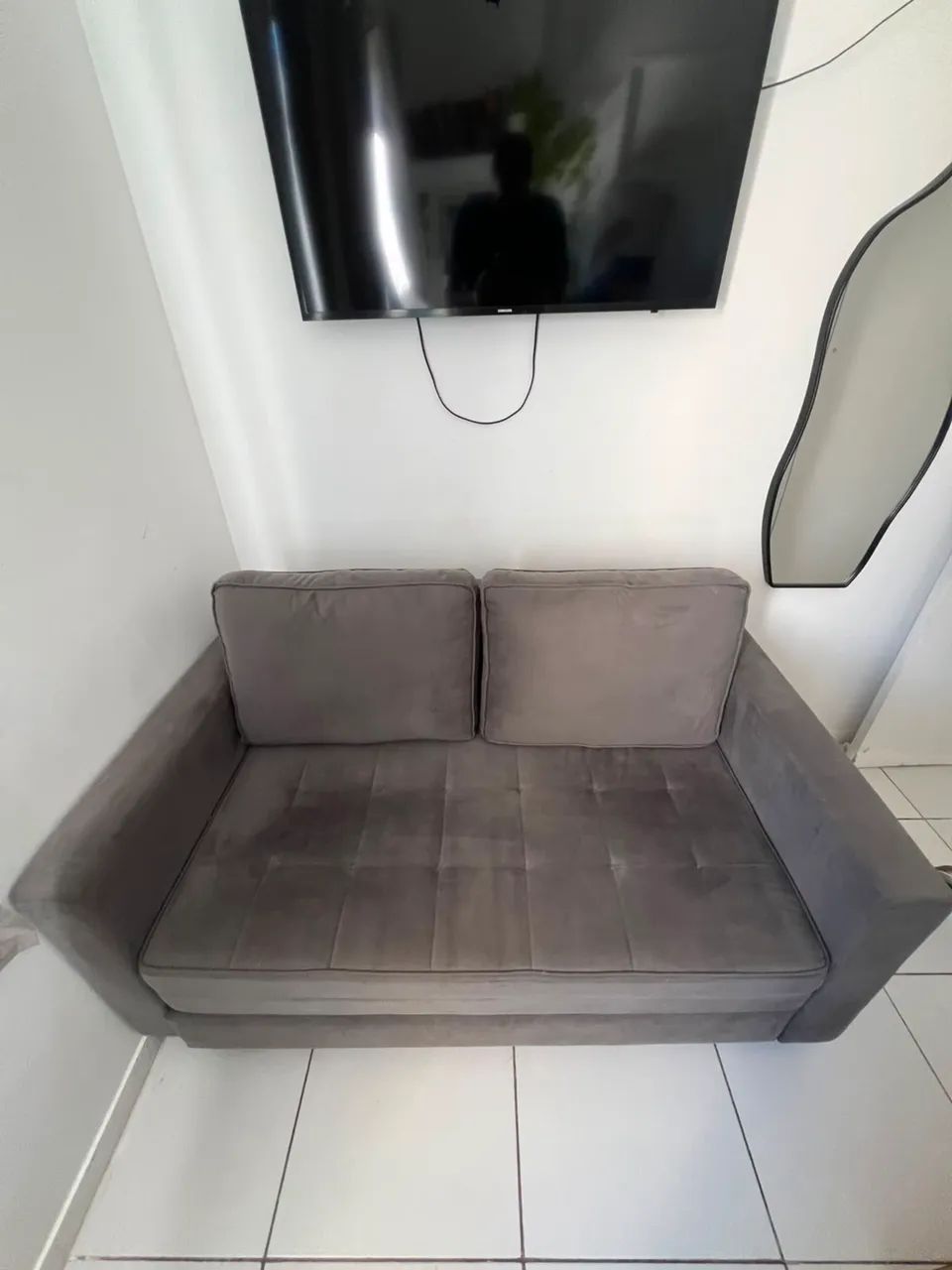 Sofá Cama Cinza