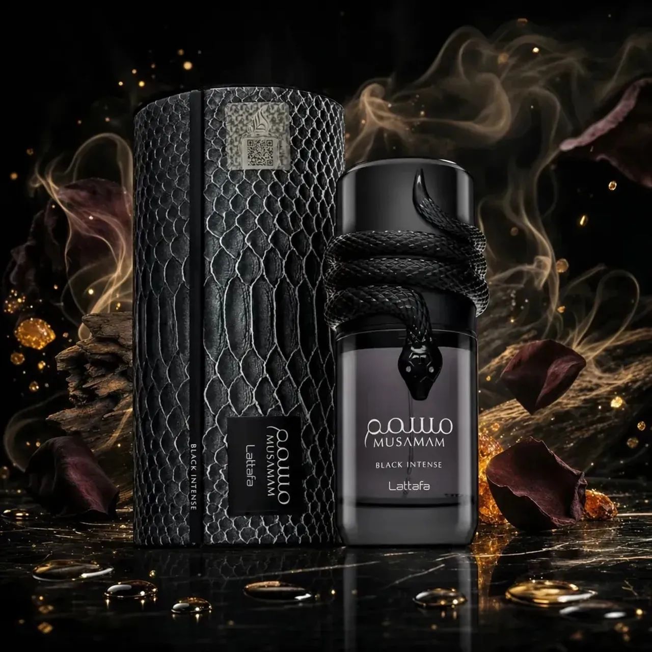 Perfume Musaman Black Intense EDP 100ml - Foto 3