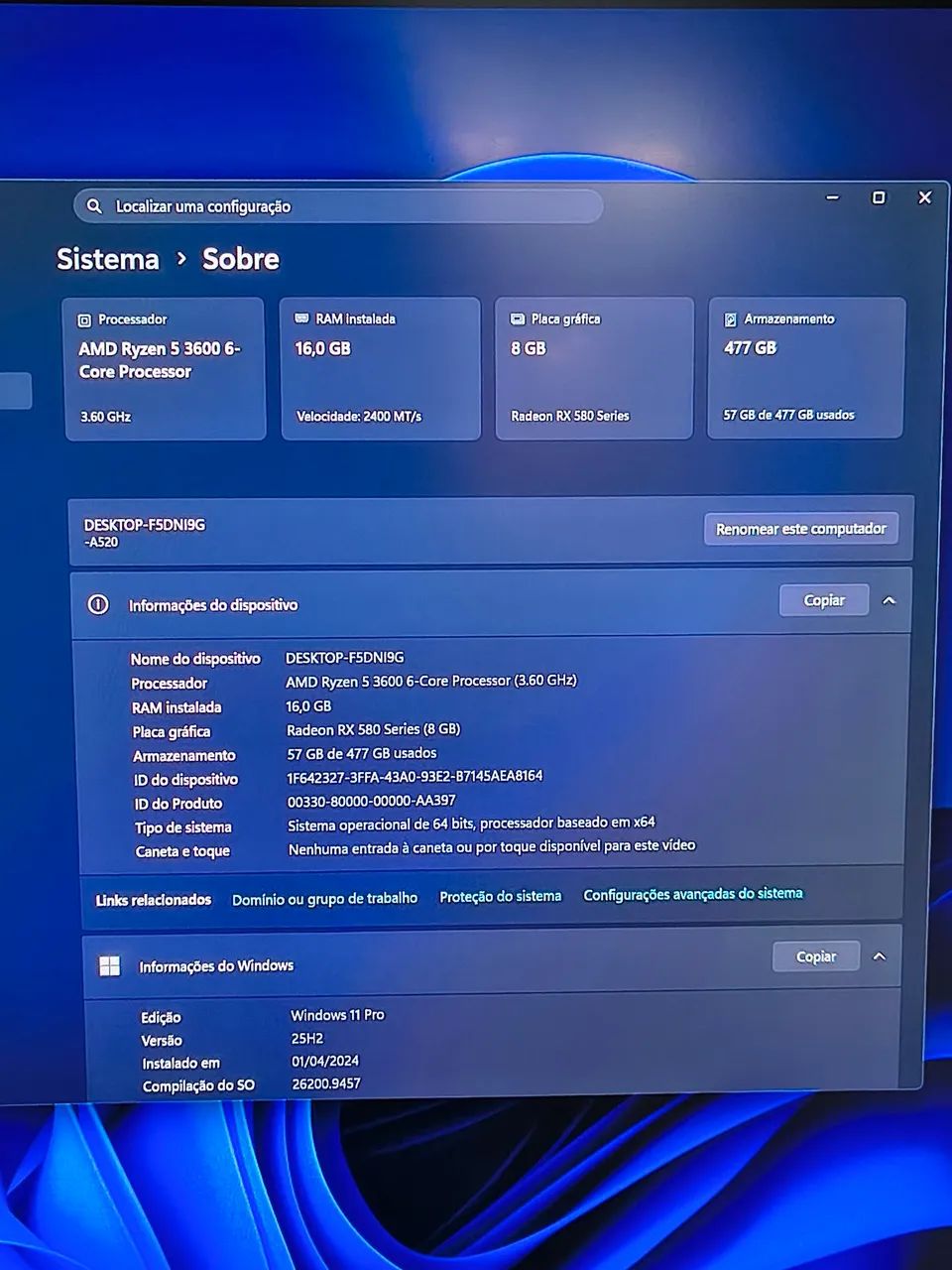 AMD Ryzen 5 3600 Zerado - Foto 2