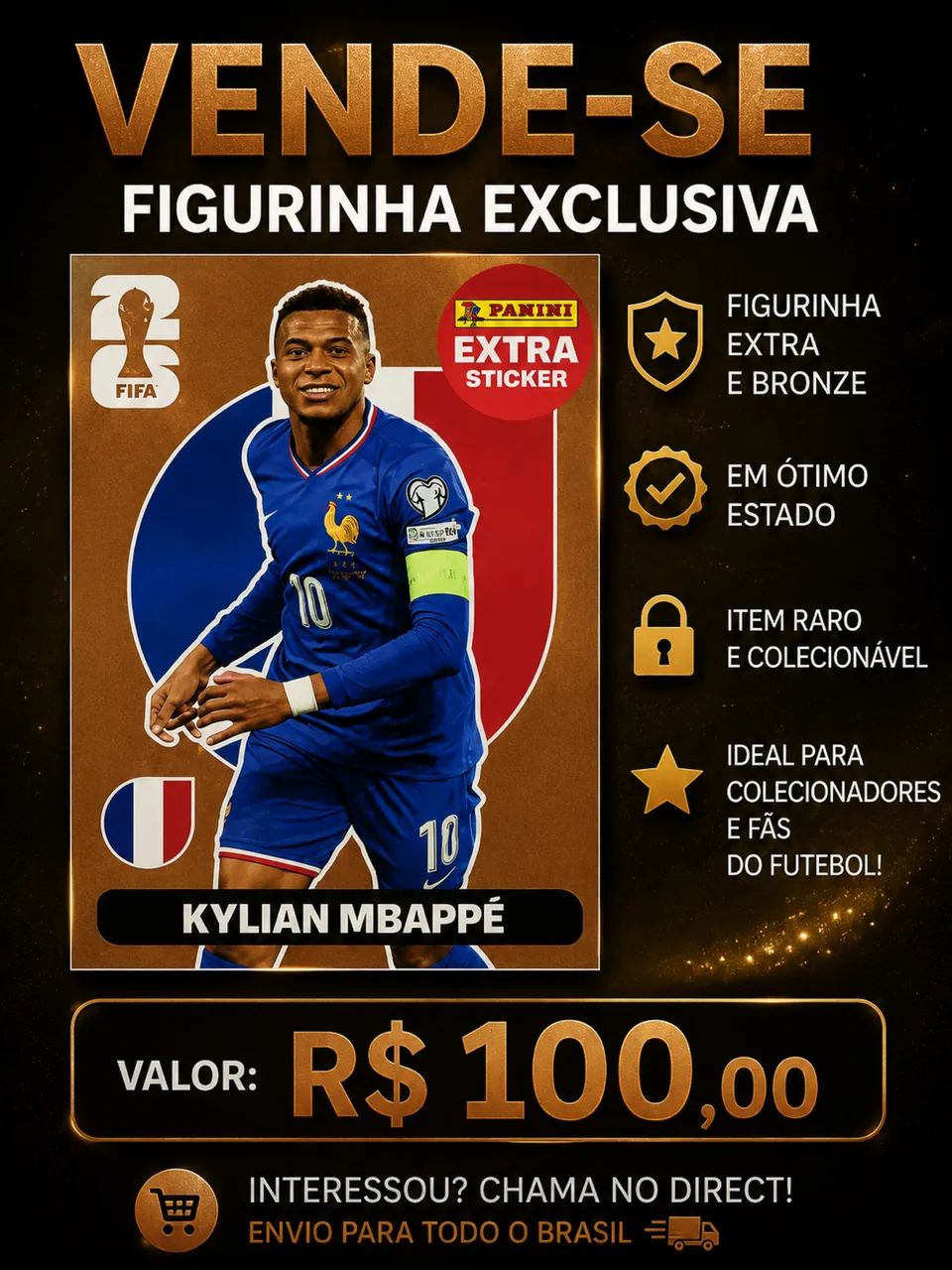 Vendo figurinhas Panini Legends da copa 2026.